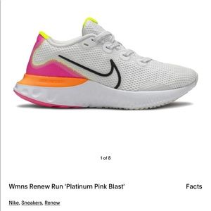 Nike Renew Womens 8.5 running shoe